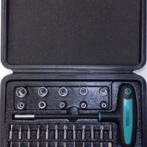 Набор инструмента Jettools , биты и головки, PH/ PZ/ SL / TORX/ HEX 25 мм с адаптером, 35 предметов