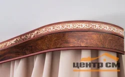 Карниз Галант NEO "Флора" с поворотами 1,8 корень ореха, 3-х рядный