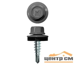 Саморез кровельный 4,8x29 сверло №1 (сигнально-серый) RAL 7004 (уп 250шт) DAXMER