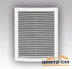 Решетка вентиляционная вытяжная наклонная цилиндрическая с сеткой, без рамки АБС 200х200, ЭРА