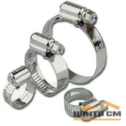 Хомут стальной червячный 130-150, ЭРА