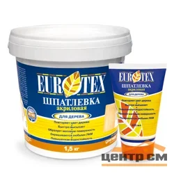 Шпатлевка по дереву акриловая БЕЛАЯ 225г Eurotex ( Т-ра перевозки не ниже +5град)