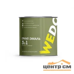 Грунт-эмаль по ржавчине 3 в 1 красная 2,7 кг WEDO